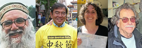 Arthur Waskow, Masaru Edward Nakawatase, the novelist, and Bernie Dinkin